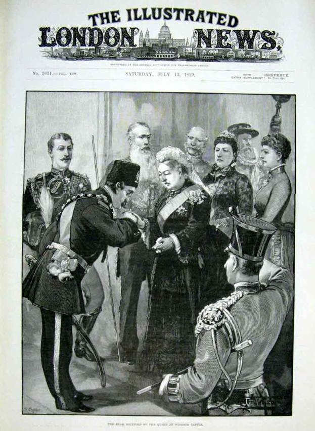 Schwarzes und weißes Cover von *The Illustrated London News* mit Queen Elizabeth II und Prinz Philip, Herzog von Edinburgh.